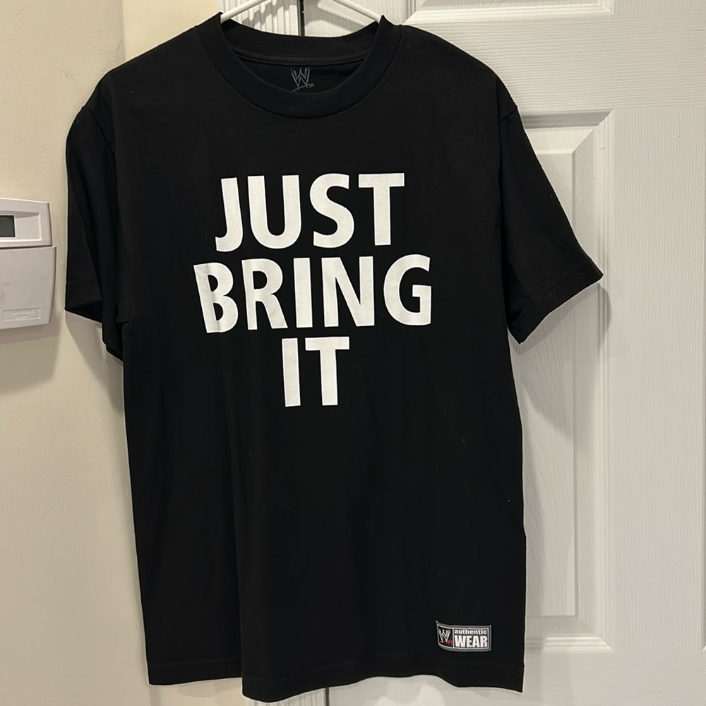 Vintage Just Bring It The Rock WWF authentic shirt size M 100% cotton